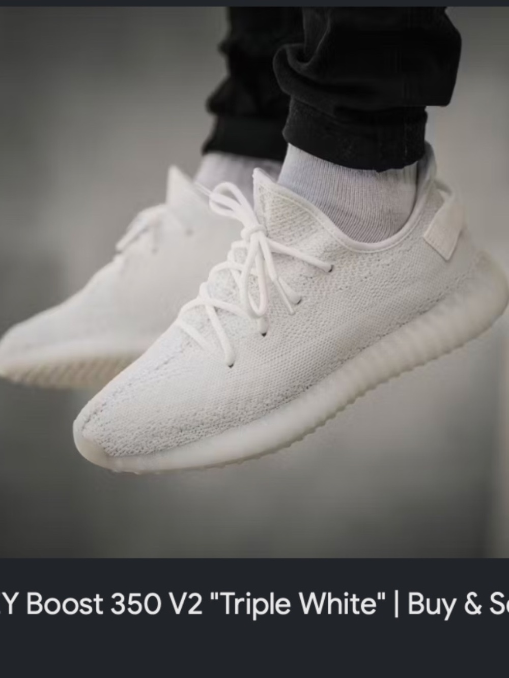 adidas Yeezy Boost 350 V2 - Triple White - M 11.5